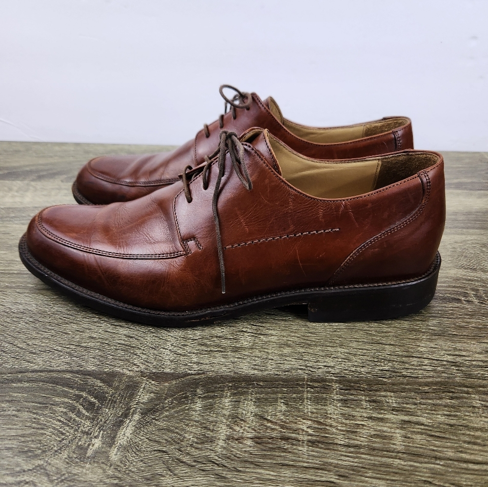Johnston & Murphy Signature Series Oxford Dress Shoes Men's 9.5 Leather ITALY